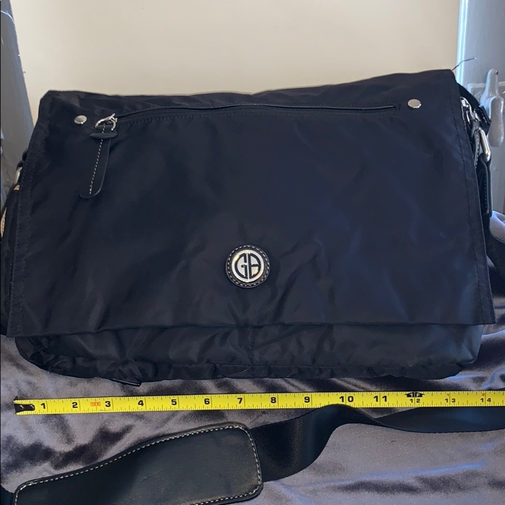 Giani Bernini tote satchel in black nylon like new